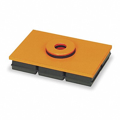 Vibration Iso Pad 4x4x1 In w/Hole MPN:2LVP7