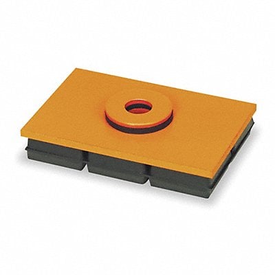 Vibration Iso Pad 10x10x3/4 In w/Hole MPN:2LVR2