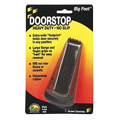 Doorstop Nonslip Rubber Brown MPN:00920