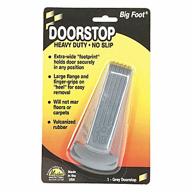 Doorstop Nonslip Rubber Gray MPN:00941