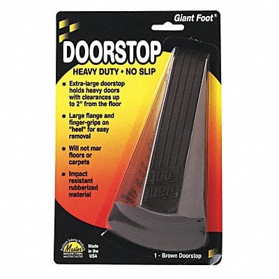 Giant Doorstop Nonslip Rubber Brown MPN:00964