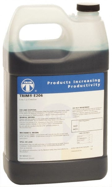 Cutting & Grinding Fluid: 1 gal Bottle MPN:E206-1G