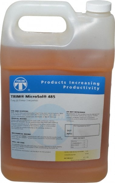 Cutting & Grinding Fluid: 1 gal Bottle MPN:MS485-1G