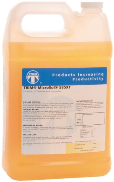 Cutting & Grinding Fluid: 1 gal Bottle MPN:MS585XT-1G