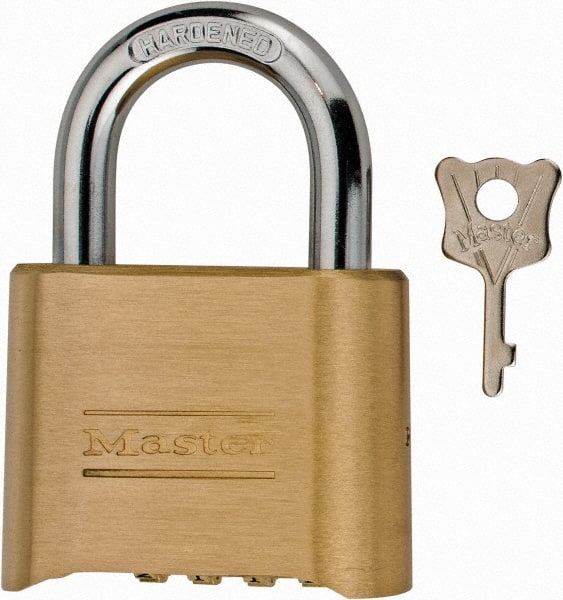 Combination Lock: Brass & Steel, 2