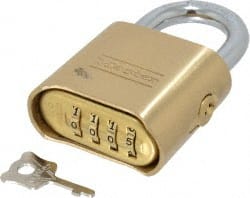 Combination Lock: Solid Brass, 2