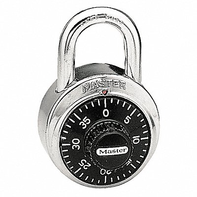 Combination Padlock 2 in Round Silver MPN:1525 Custom Key