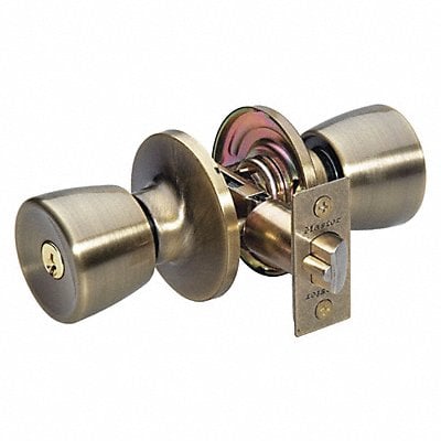 Knob Lockset Tulip Style Antique Brass MPN:TU0105KA4