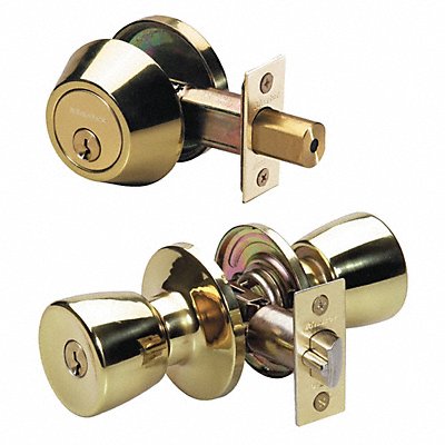 Knob Lockset Tulip Style Polished Brass MPN:TUC0603KA4