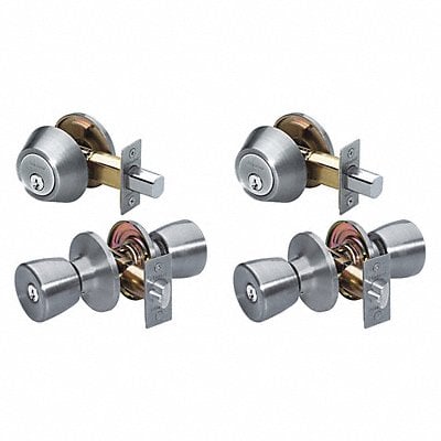 Knob Lockset Tulip Style Satin Nickel MPN:TUC0615KA4