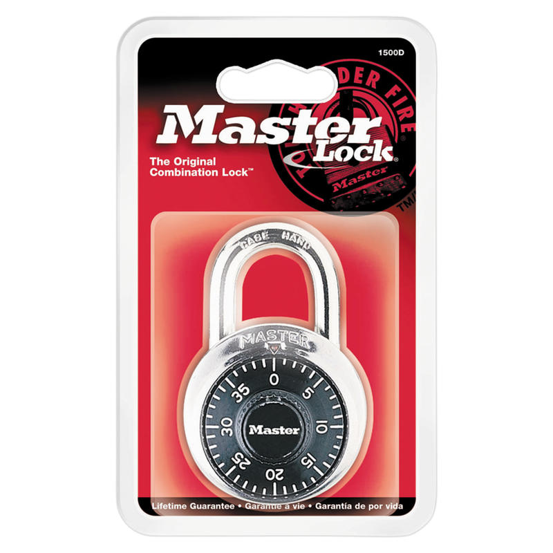 Master Lock Combination Padlock, Black, Pack Of 2 (Min Order Qty 6) MPN:1500T