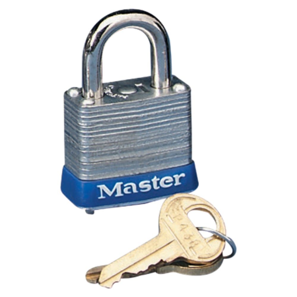 Master Lock Laminated Padlock, Steel, Silver (Min Order Qty 4) MPN:3D