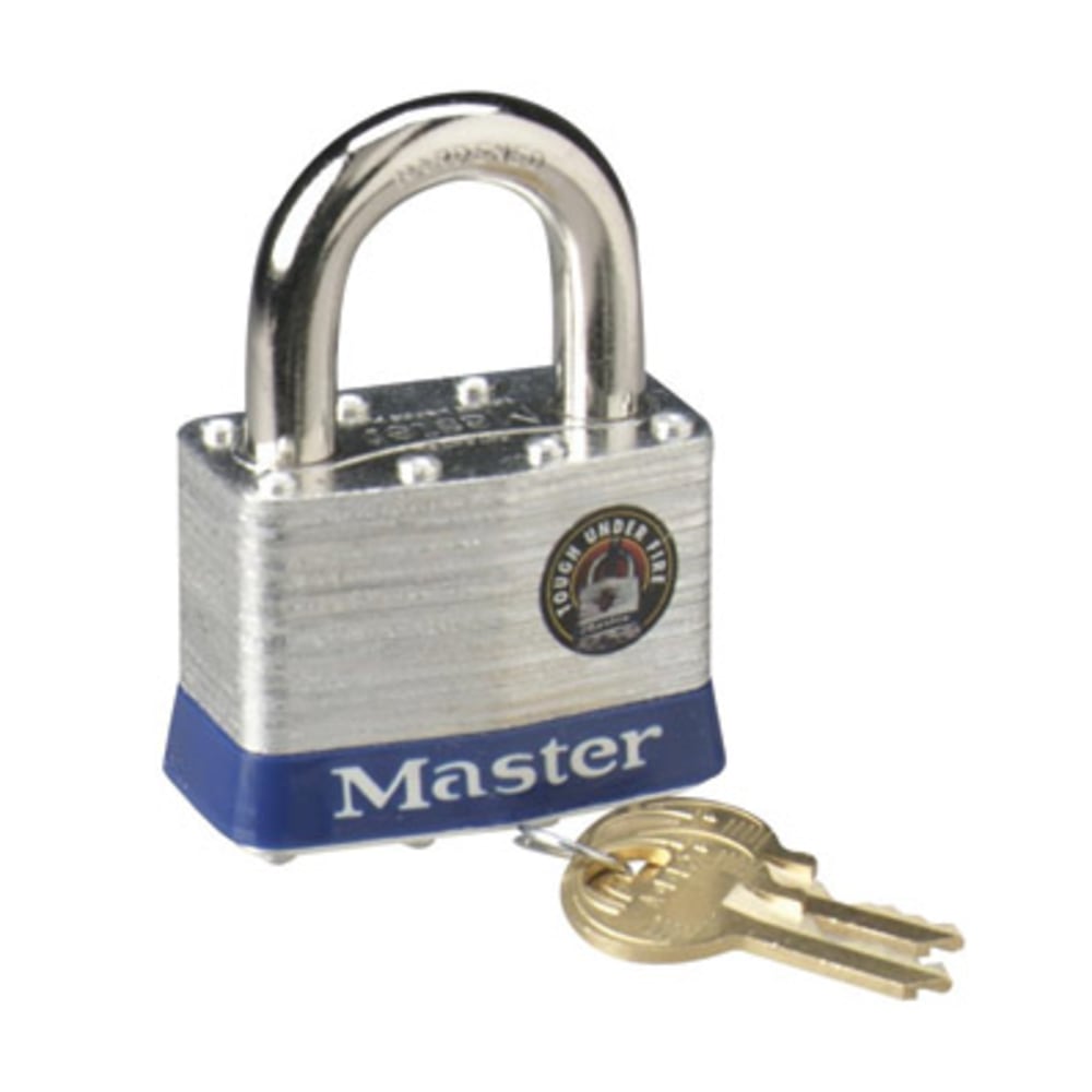 Master Lock 2in Steel Security Padlock - Cut Resistant - Steel Body - Silver - 1 Each (Min Order Qty 5) MPN:5D