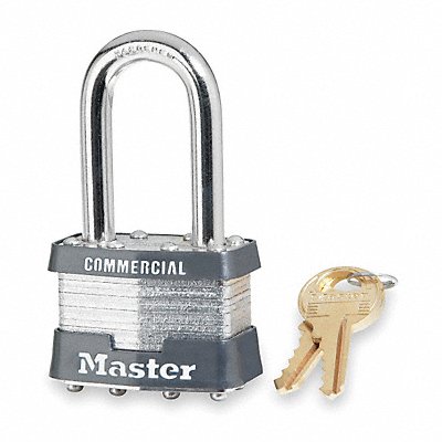 Keyed Padlock 3/4 in Rectangle Silver MPN:1KALF