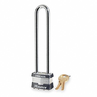 Keyed Padlock 3/4 in Rectangle Silver MPN:1KALN