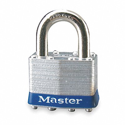 Keyed Padlock 3/4 in Rectangle Silver MPN:1UP