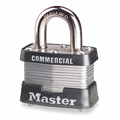 Keyed Padlock 5/8 in Rectangle Silver MPN:3KA-3213