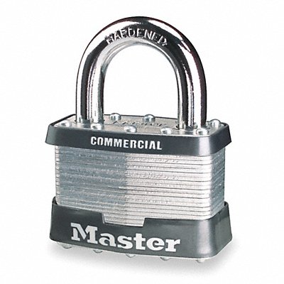 Keyed Padlock 5/8 in Rectangle Silver MPN:3KA-3358