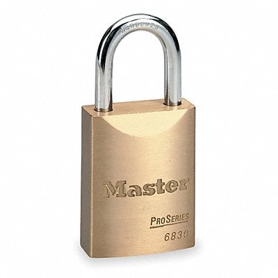 Keyed Padlock 25/32 in Rectangle Gold MPN:6830KA-10G121