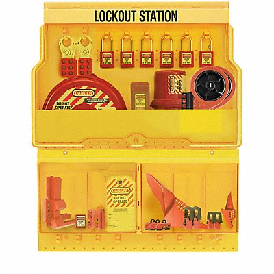 Deluxe Lockout Station Plastic Yellow MPN:S1900VE410PRE