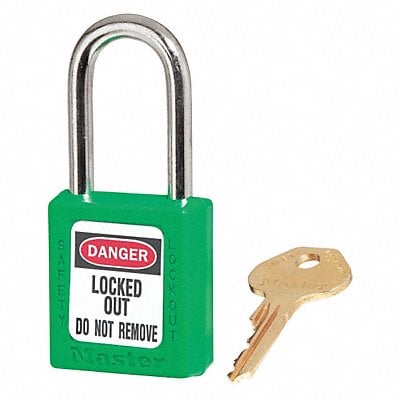 Lockout Padlock KD Green 1-3/4 H PK6 MPN:410S6GRN