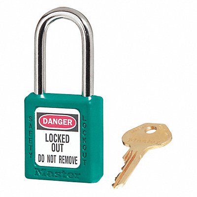 Lockout Padlock KD Teal 1-3/4 H PK6 MPN:410S6TEAL