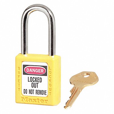 Lockout Padlock KD Yellow 1-3/4 H PK6 MPN:410S6YLW