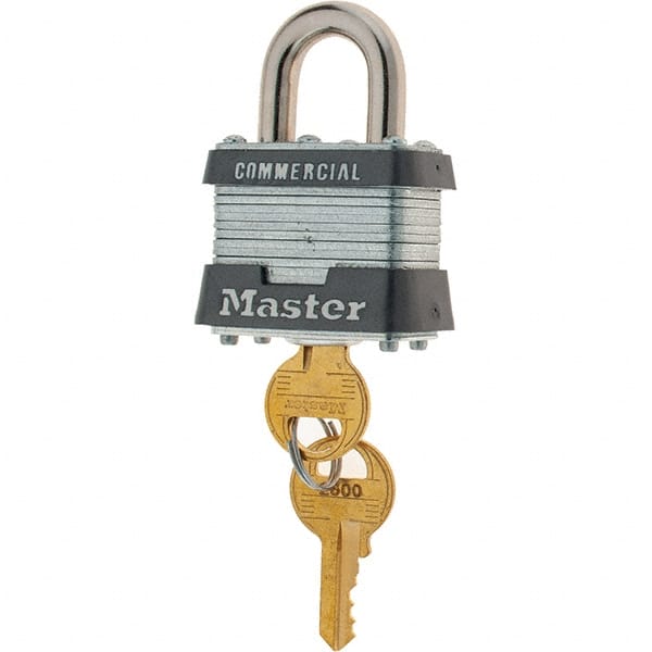 Padlock: Steel, Keyed Alike, 1-9/16