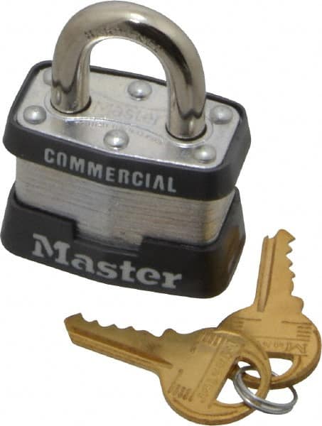 Padlock: Laminated Steel, Keyed Alike, 1-9/16