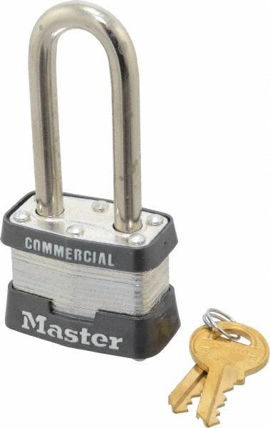 Padlock: Laminated Steel, Keyed Alike, 1-9/16