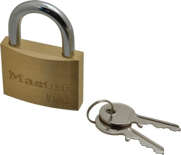 Padlock: Brass, Keyed Alike, 1-7/8