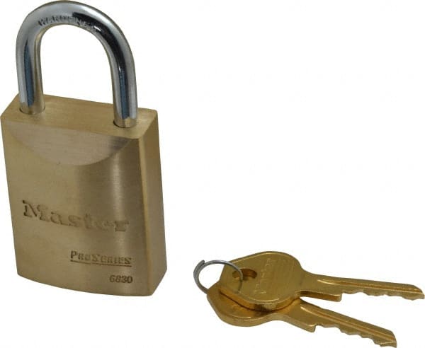 Padlock: Brass, Keyed Different, 1-31/32