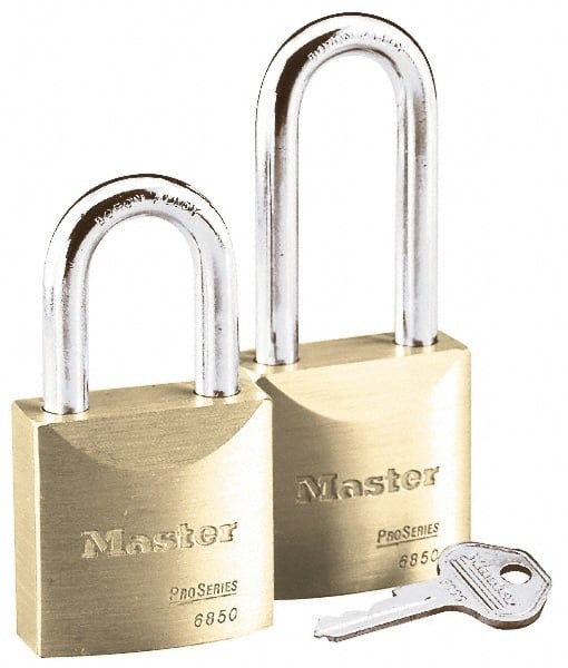 Padlock: Brass, Keyed Different, 1-31/32