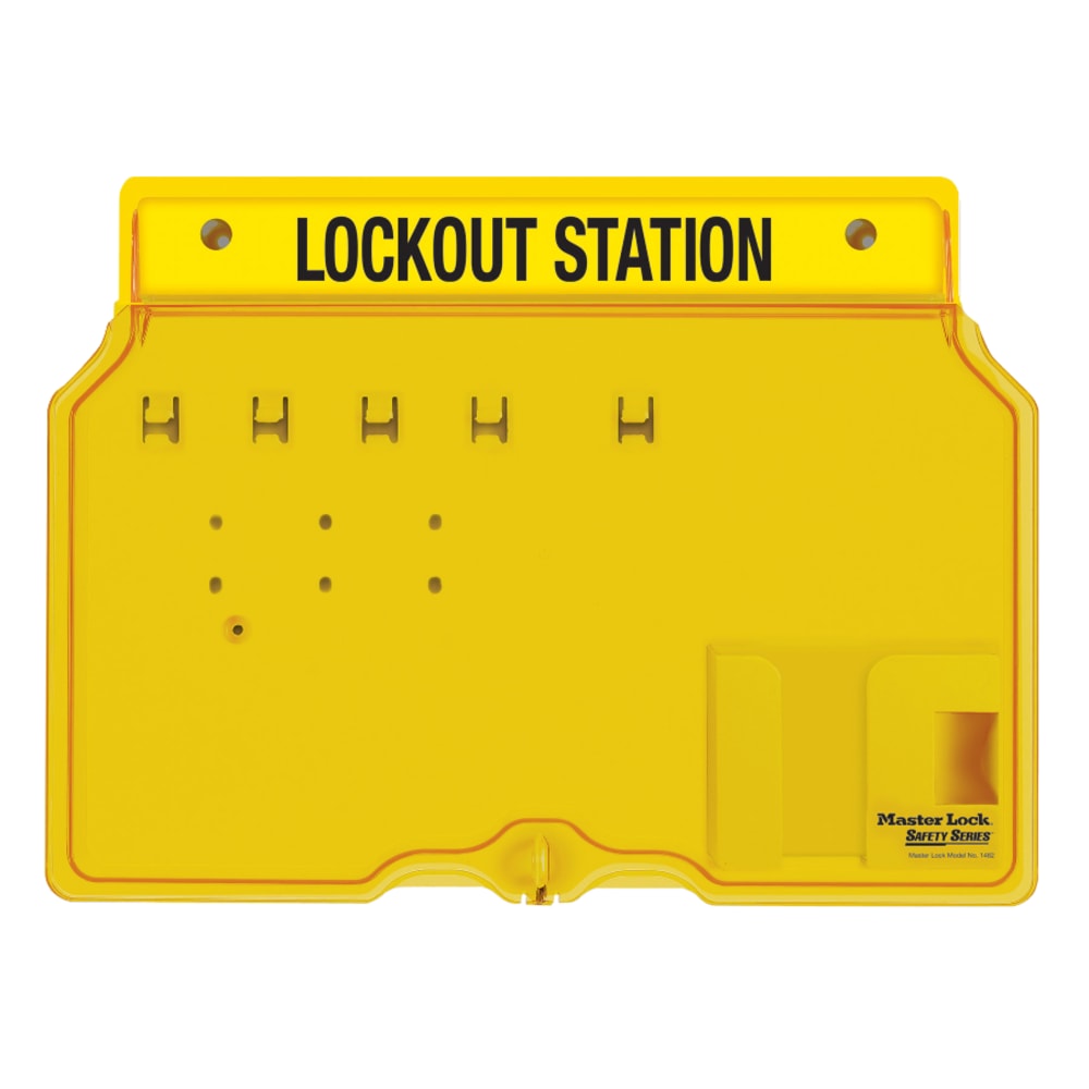 Master Lock Unfilled Padlock Lockout Station With Cover MPN:1482B