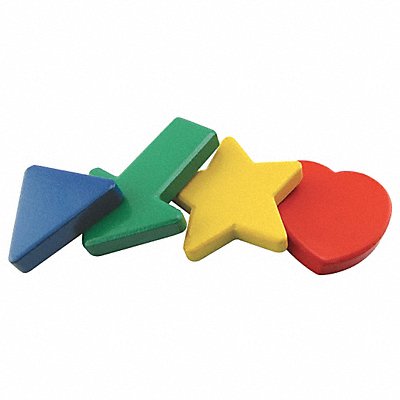 Magnetic Shapes Red Blue Green Yllow PK4 MPN:390