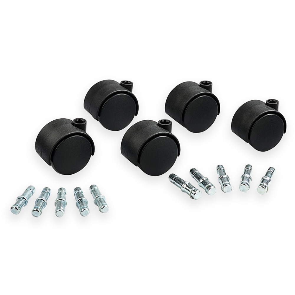 Get It Movin Soft-Wheel Casters For Metal Bases On Hard Floors & Chairmats, Pack Of 5 (Min Order Qty 3) MPN:23606