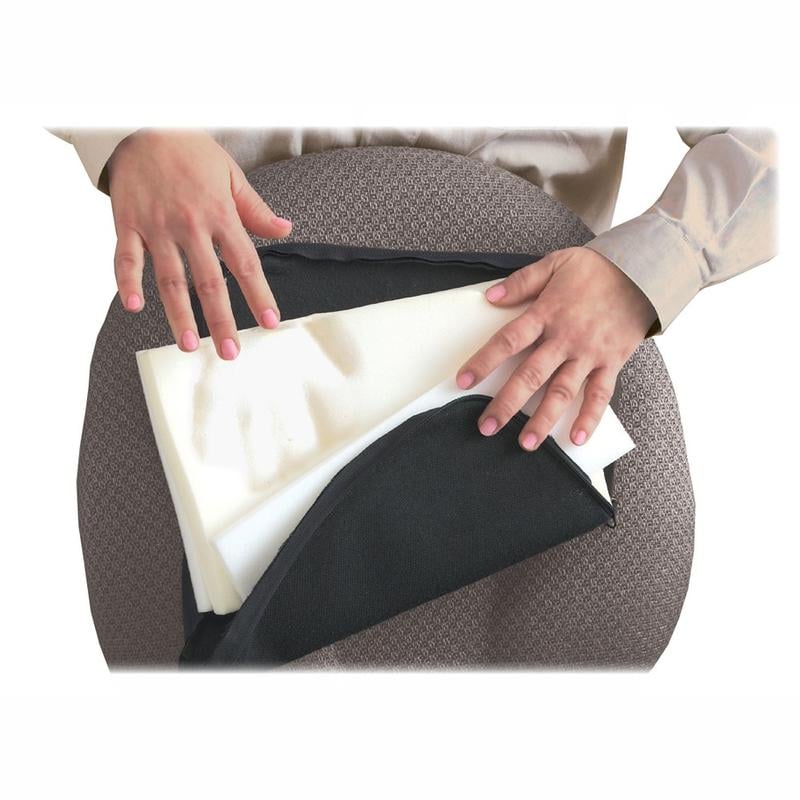 Master Memory-Foam Lumbar Support Cushion, 7 1/2inH x 12 1/2inW x 2 1/2inD, Black (Min Order Qty 2) MPN:92061