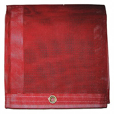 Mesh Tarp Red 8 x 10 ft Cut Size MPN:MBT-12-00-0810