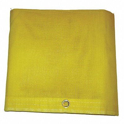 Mesh Tarp Yellow 6 x 8 ft Cut Size MPN:MBT-12-05-0608