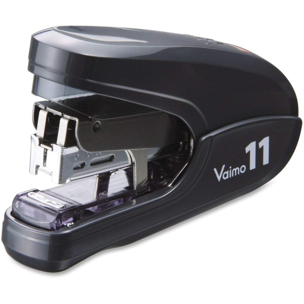 MAX Vaimo 11 Compact Stapler - 35 Sheets Capacity - 100 Staple Capacity - 3/8in Staple Size - Black (Min Order Qty 3) MPN:HD11FLKBK