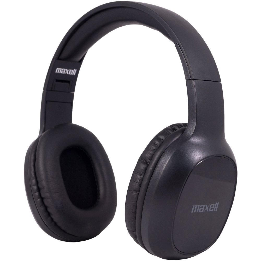 Maxell Bass13 Headset - Wireless - Bluetooth - Over-the-head - Circumaural - Black (Min Order Qty 3) MPN:199793