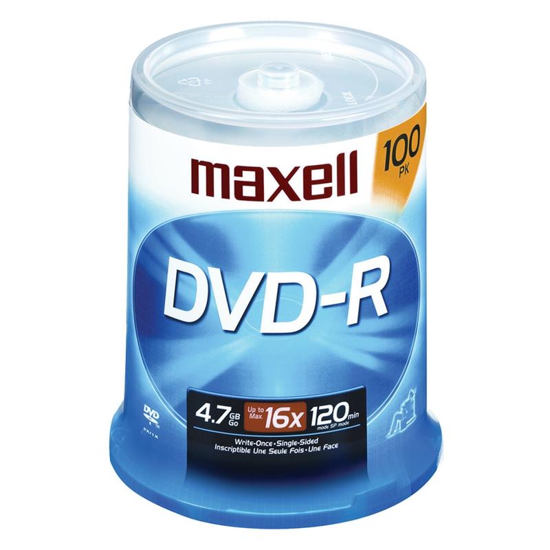 Maxell 16x DVD-R Media - 120mm (Min Order Qty 2) MPN:638014