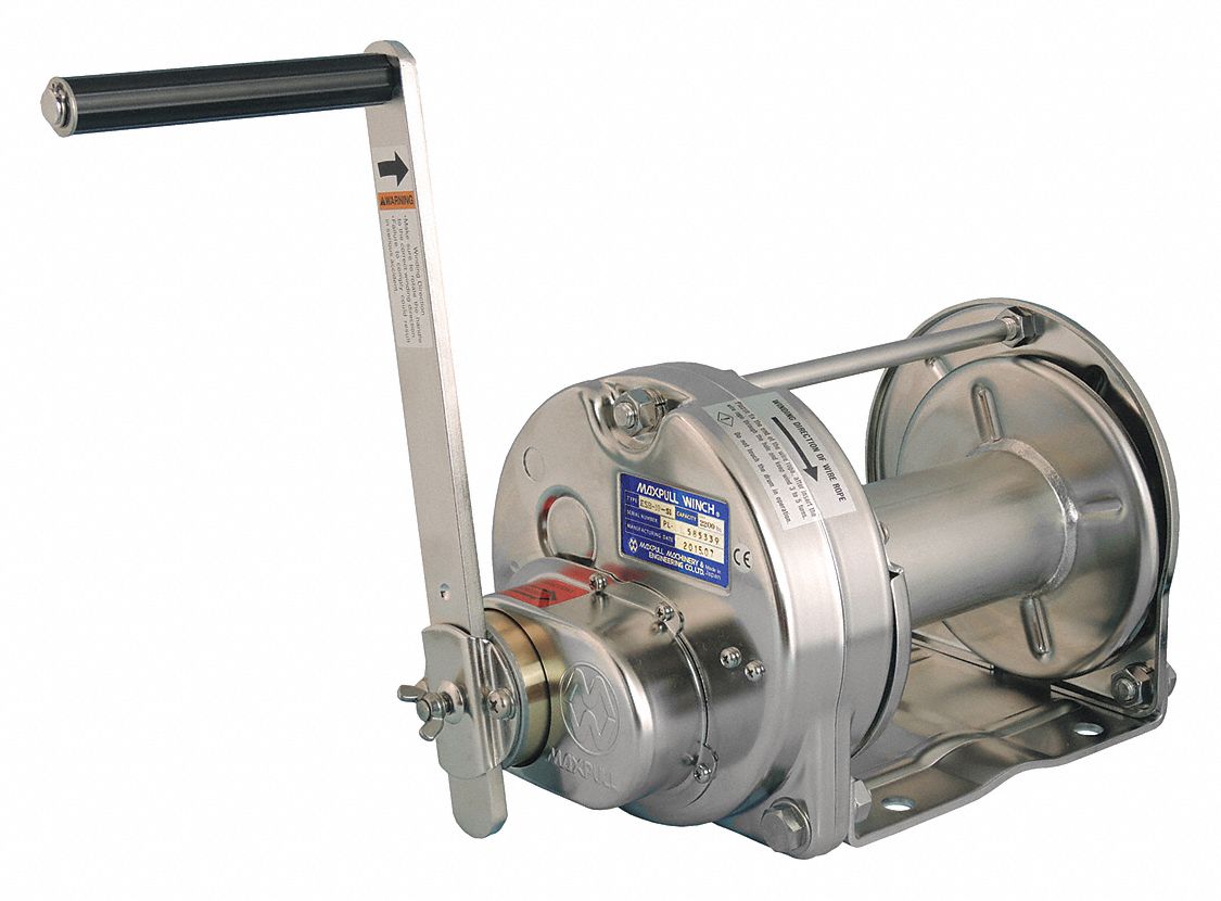 Hand Winch 2200 lb 1st Layer Ld Cap. MPN:ESB-10-SI