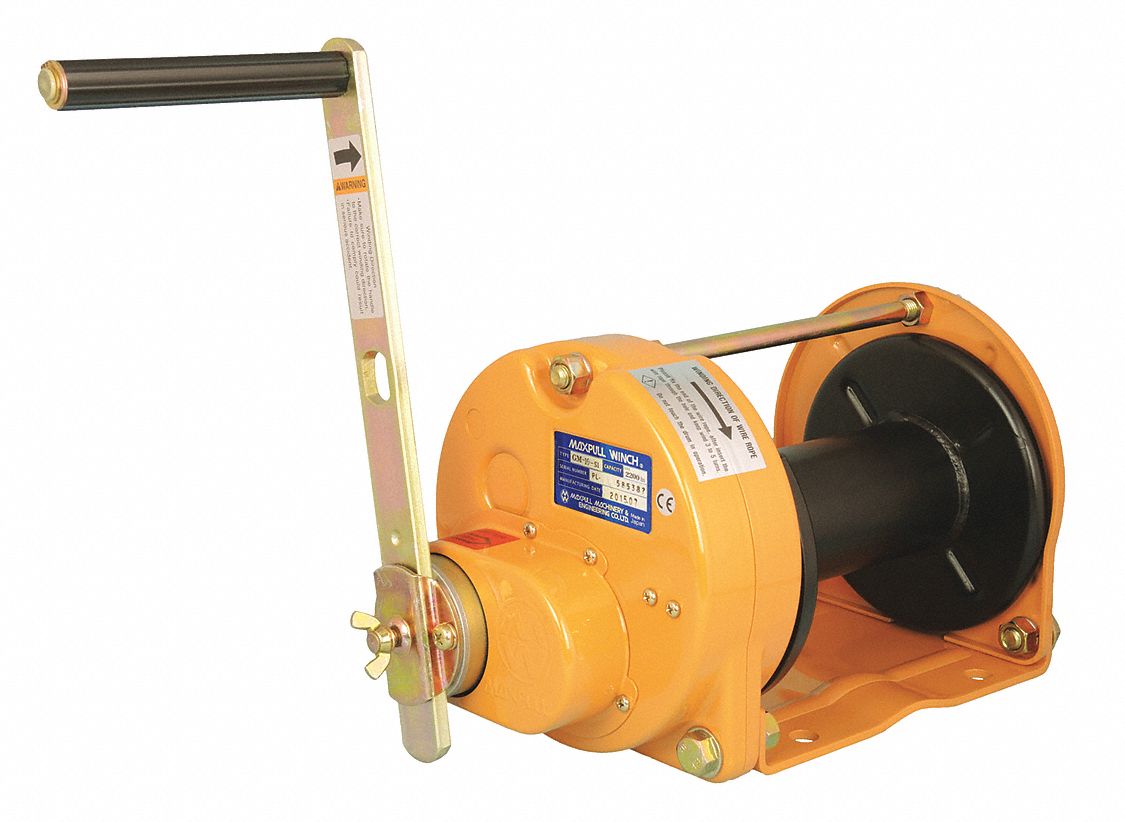 Hand Winch 2200 lb 1st Layer Ld Cap. MPN:GM-10-SI