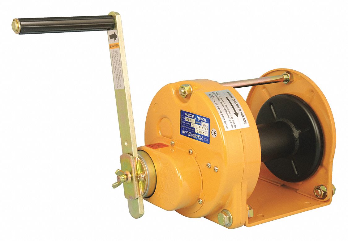 Hand Winch 660 lb 1st Layer Ld Cap. MPN:GM-3-SI