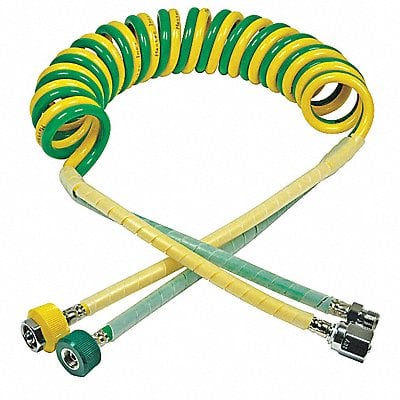 Dual Coil Hose 6 ft Yellow/Green MPN:R129P56