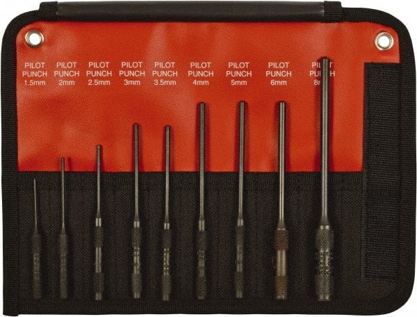 Pilot & Pin Punch Set: 9 Pc MPN:66262