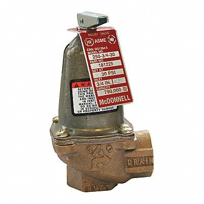 Relief Valve 3/4 MPN:250-3/4-30