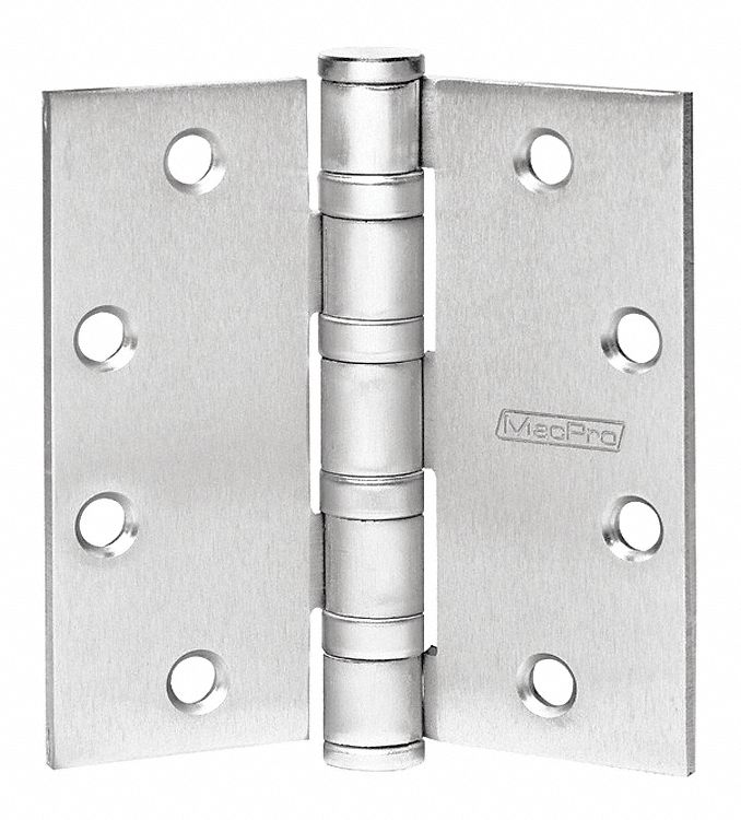 Full Mortise Hinge 304 SS Satin 4-1/2 H MPN:4 1/2X4 1/2 MPB68 26D NRP