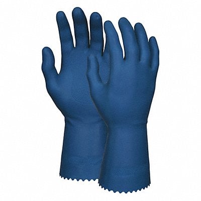 J4439 Chemical Gloves M 12 in L Dark Blue PR MPN:5080B